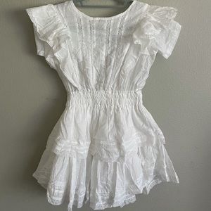 Brand New White Ruffle Dress